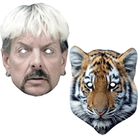 Joe Exotic & Tiger Masks - 2 Pack	(2438-1474)