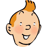 Tintin Fancy Dress Card Party Mask