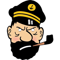 Captain Haddock From Tintin Fancy Dress Card Party Mask