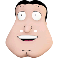 Quagmire From Family Guy Fancy Dress Card Party Mask