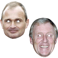 Charles Ingram & Chris Tarrant Masks (1089-2440) - Pack of 2 Masks