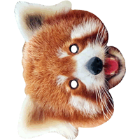 Red Panda Animal Fancy Dress Card Party Mask