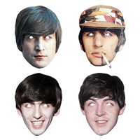 The Beatles - Pack of 4 Masks