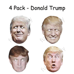 1810-1805-1760-1600 - 4 Pack - Donald Trump President Mask (1810-1805-1760-1600)