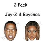 2 Pack - Beyonce & Jay Z Masks (1341-1764)